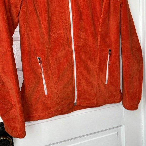 THE NORTH FACE HELATA FULL ZIP FLEECE JACKET SPICY ORANGE - Picture 3 of 10